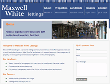 Tablet Screenshot of maxwellwhitelettings.co.uk